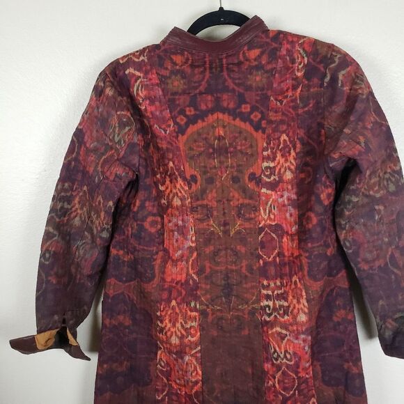 Women's Soft Surroundings Artist abstract Bedouin Duster Maxi Jacket Size PXS - Picture 6 of 16